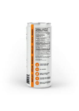 agua de arce con gas de mango y melocotón