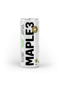 Agua de arce natural con gas
