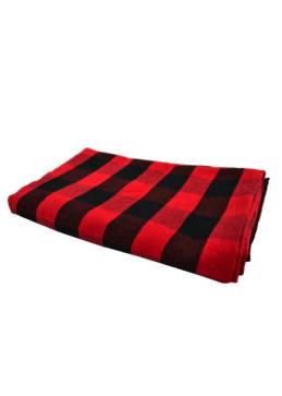 Rood en zwart geruit tafelkleed