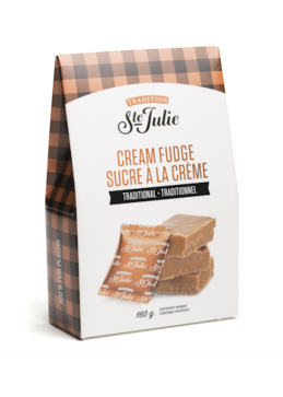 Bolsita de dulce de crema de St Julie tradicional de Quebec en Canadá