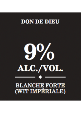 etiqueta regalo de dios cerveza de canada