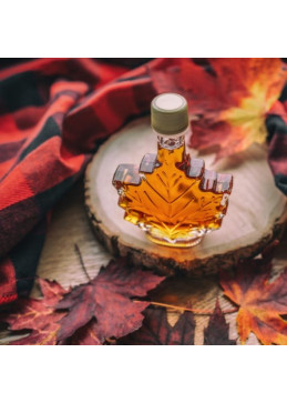 jarabe de arce en botella de hoja canadiense de 100 ml