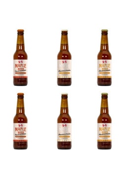 Pack 6 canadian maple beer