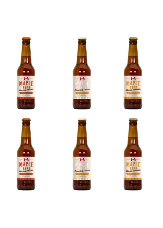 Confezione da 6 birre d'acero canadese Confezione da 6 birre d'acero canadese