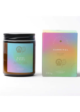 Bougie naturelle au soya à la barbe à papa