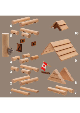 Détail de construction de la cabane