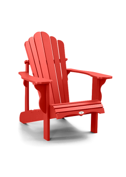 Silla adirondack roja canadiense