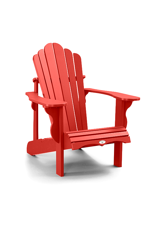 Silla adirondack roja canadiense