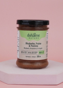 Confiture au sirop d'érable rhubarbe