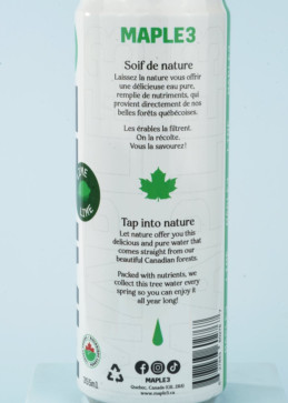 agua de lima y arce de Quebec