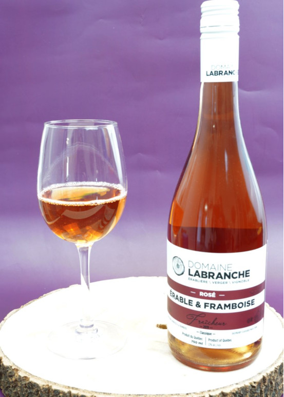 Rosé à l'érable et framboise Rosé à l'érable et framboise