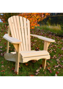 Silla de jardín canadiense de madera.