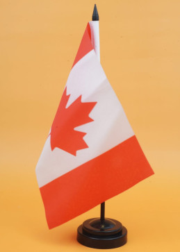 bandera de mesa canadiense