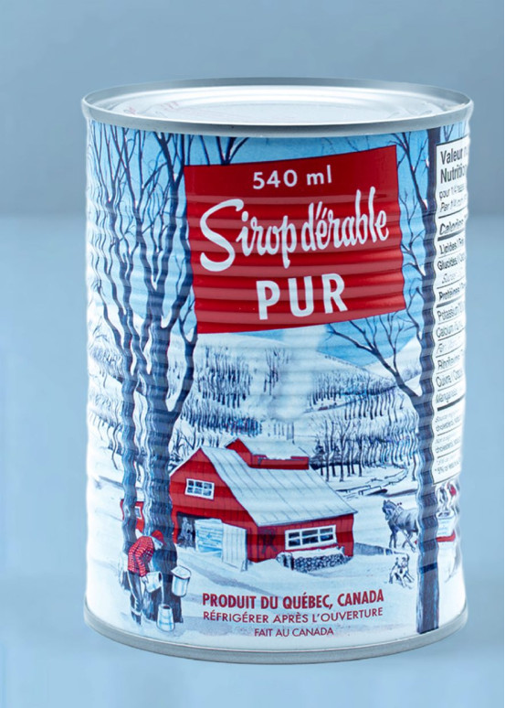 Bernsteinfarbene Ahornsirupdose