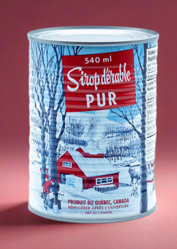 canne de sirop d'érable doré