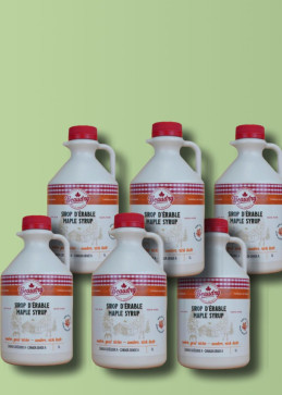 Confezione da 6 caraffe in acero ambrato