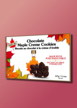 Chocolate Maple Leaf Cookies