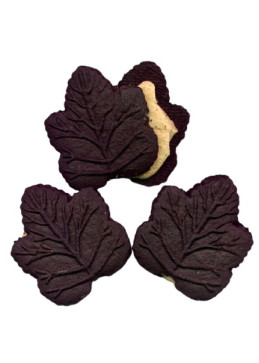 3 biscotti al cioccolato foglia d'acero