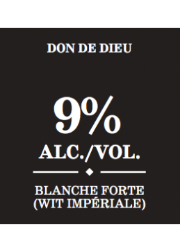 etiqueta regalo de dios cerveza de canada