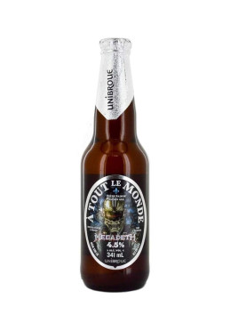 Botella de cerveza A todos de Unibroue