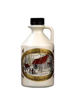 4 L jug of amber maple syrup