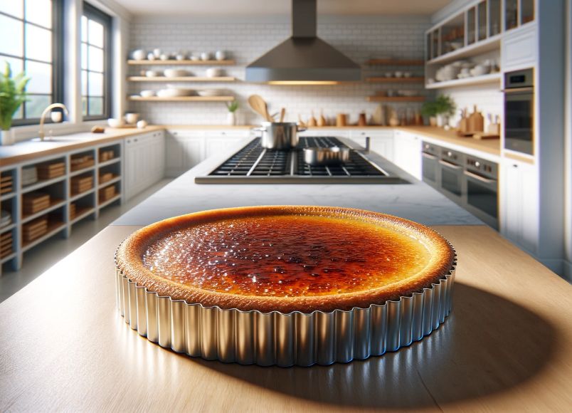 tarte au sucre à la crème brulée
