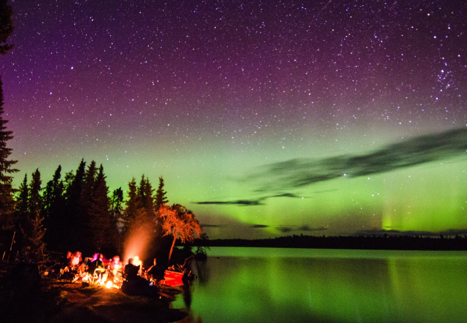 Aurores boreales au Québec