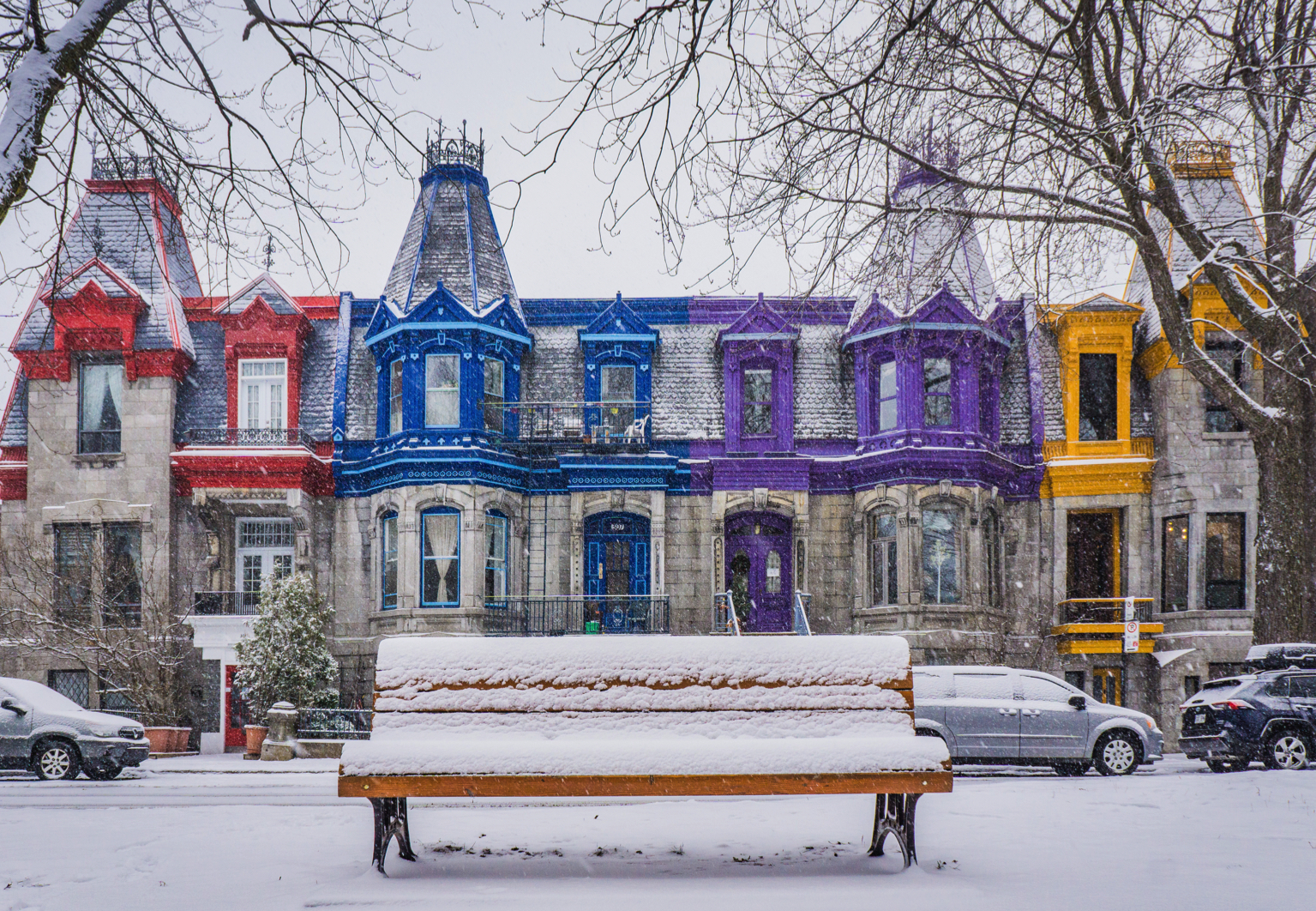 Le carré saint Louis à Montreal