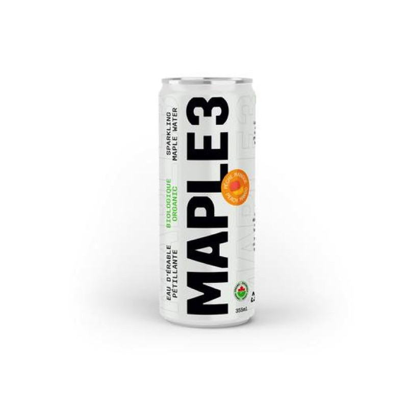 eau d'érable petillante à la mangue eau d'érable petillante à la mangue