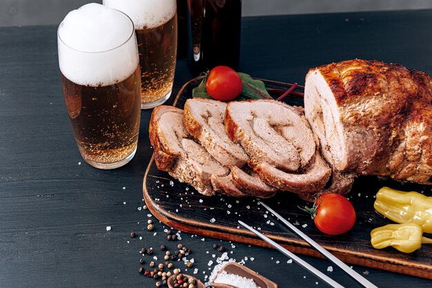 fricassée de porc à la bière de microbrasserie