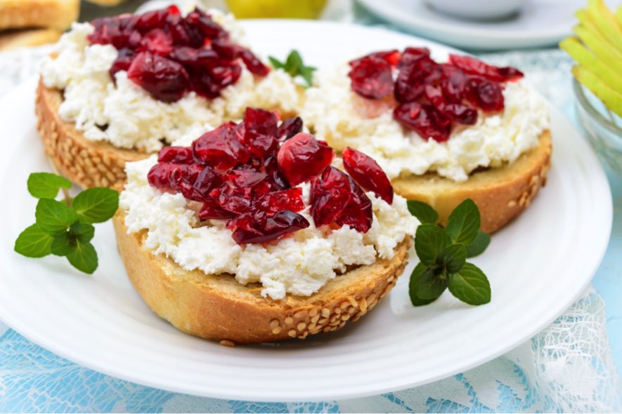 Bruschetta aux canneberges Bruschetta aux canneberges