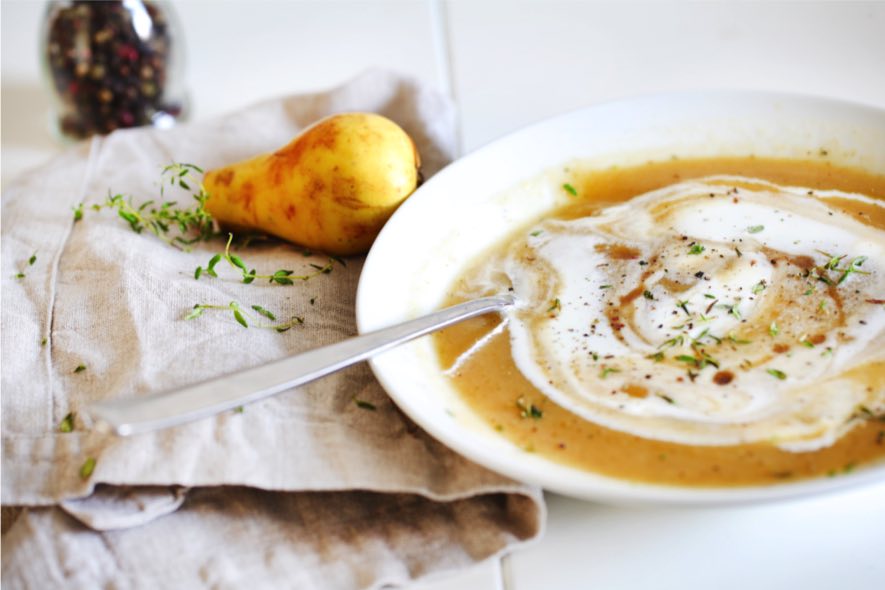 Crème de rutabaga et poire à l'érable Crème de rutabaga et poire à l'érable