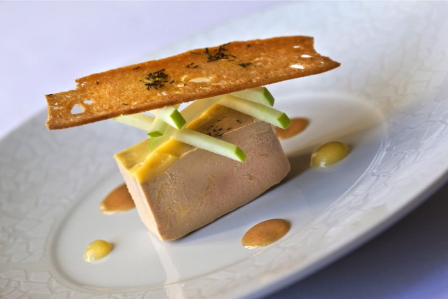 Foie gras sur tuile à l'érable Foie gras sur tuile à l'érable
