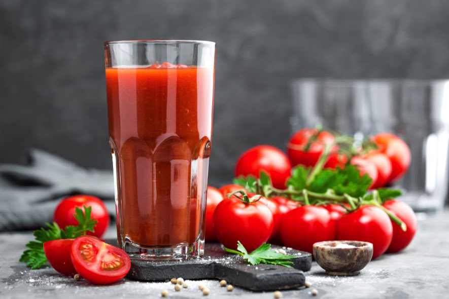 Sorbet à la tomate et au Sortilège Sorbet à la tomate et au Sortilège