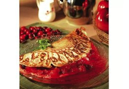 Cranberry appel pannenkoek