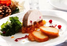 Sortilège de foie gras au torchon y arándanos