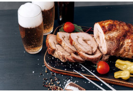 Fricasé de cerdo con cerveza de microcervecería
