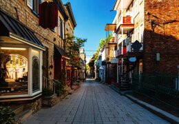 El distrito de Petit Champlain en Quebec