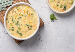 Receta de sopa cremosa de queso