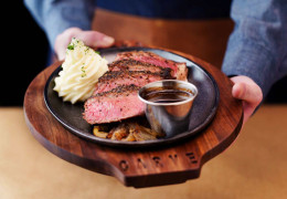 Receta de filete de bisonte con mezcla de trampero