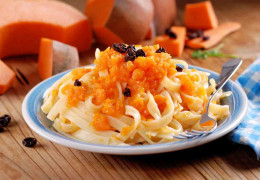 tallarines de calabaza