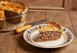 Receta canadiense de tourtière (pastel de carne)