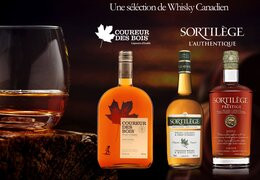 whisky canadiense con sirope de arce